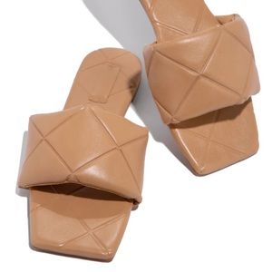 Peach sangria sandals